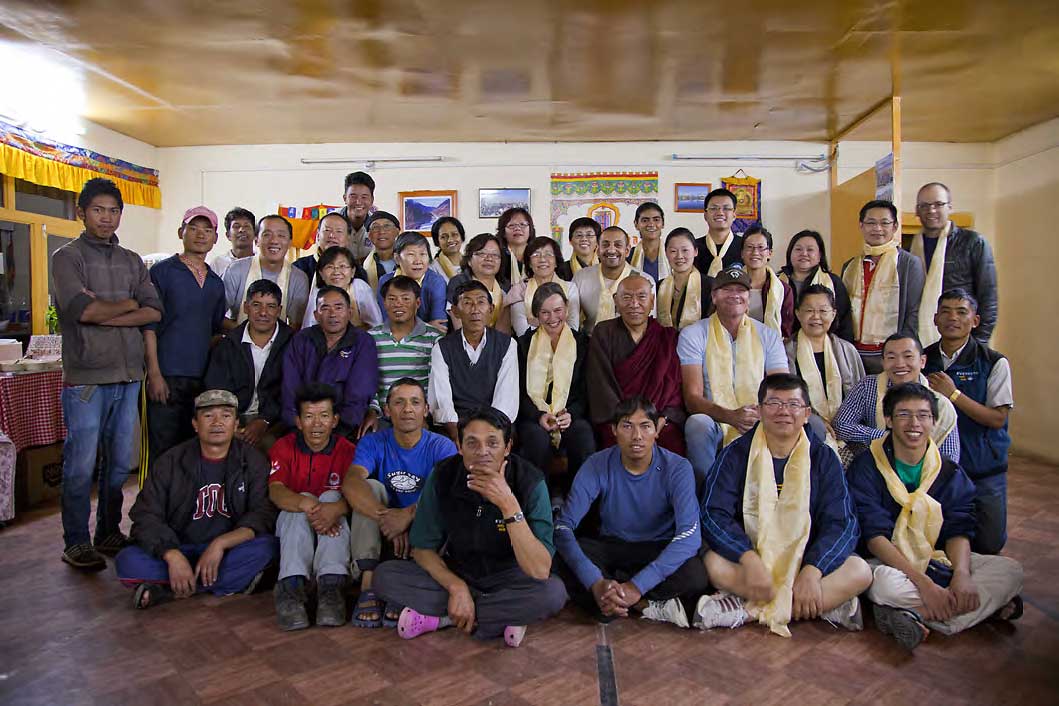 The entire 2010 Dental / Medical Expedition team back in Stok Village ready to return to Singapore, the UK, the USA, Nepal and New Zealand after another successful mission to Ladakh