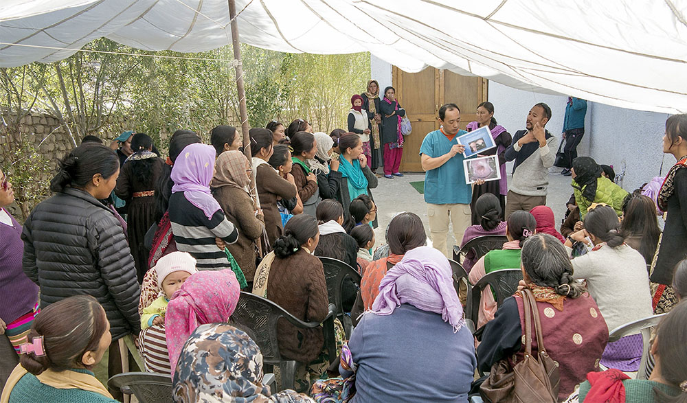 Education was an essential component of the camp and each woman received frank and insightful information on the causes, prevention and treatment of cervical cancer prior to their screening and treatments.