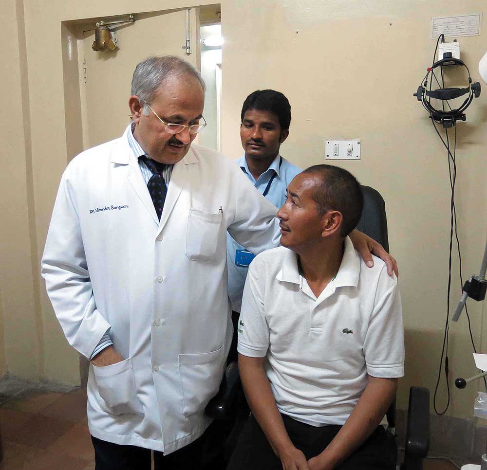 Tsering Gyatso and Dr Sangwan 